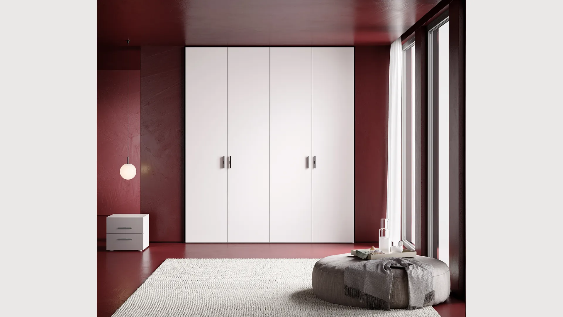 Plana hinged wardrobe