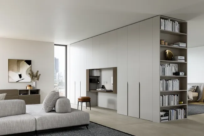 Wind hinged wardrobe